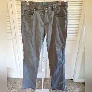Tommy Bahama Pants Men 36x34 Adult Gray Chino Flat Front Casual Cotton Trousers